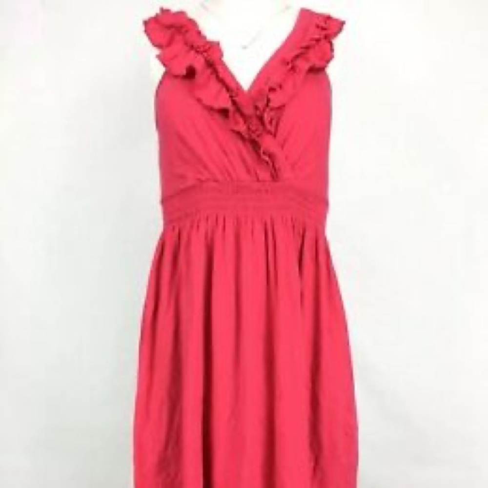 Express Pink ruffle dress